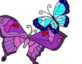 Dibujo Mariposas pintado por michi44