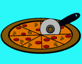 Dibujo Pizza pintado por gertrujiy