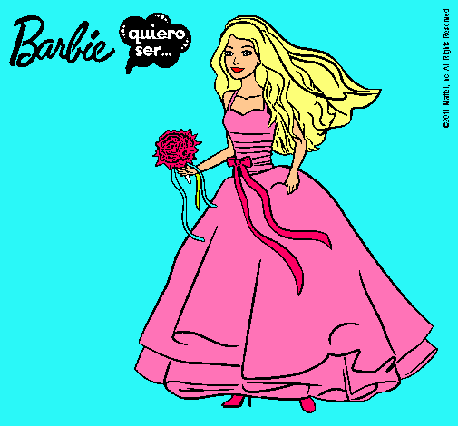 Barbie vestida de novia