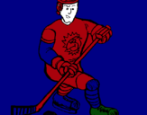 Dibujo Jugador de hockey sobre hielo pintado por Dexel 