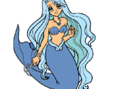 Dibujo Sirenita pintado por Laura2
