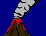 Dibujo Volcán pintado por roberto200