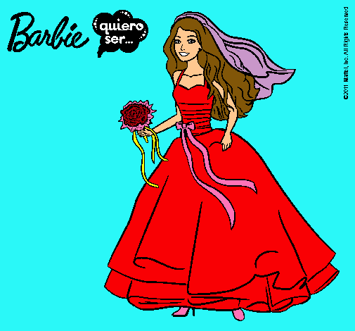 Barbie vestida de novia