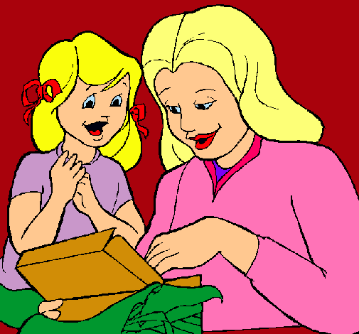 Dibujo Madre e hija pintado por Zowiiin