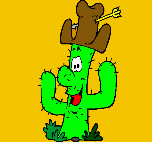 Cactus con sombrero