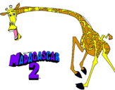 Dibujo Madagascar 2 Melman 2 pintado por 111111333333