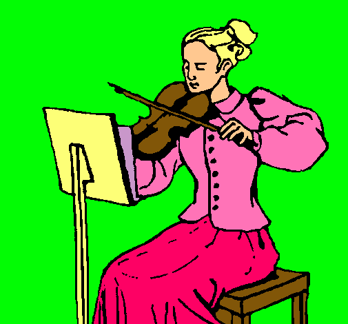 Dama violinista