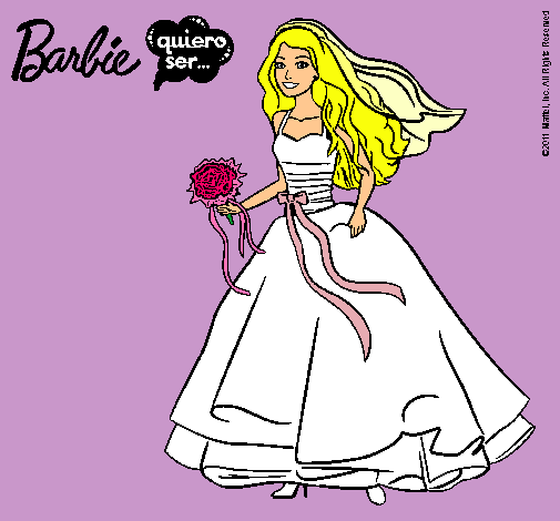 Barbie vestida de novia