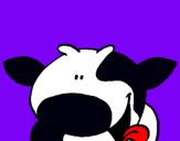 Dibujo Vaca sonriente pintado por cerditoXD