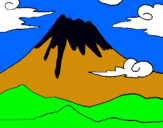 Dibujo Monte Fuji pintado por BALBINA