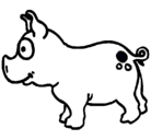 Dibujo Cerdo pintado por soniaac