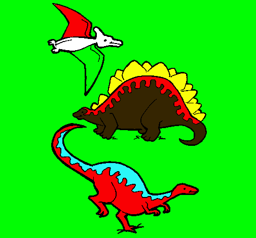 Tres clases de dinosaurios