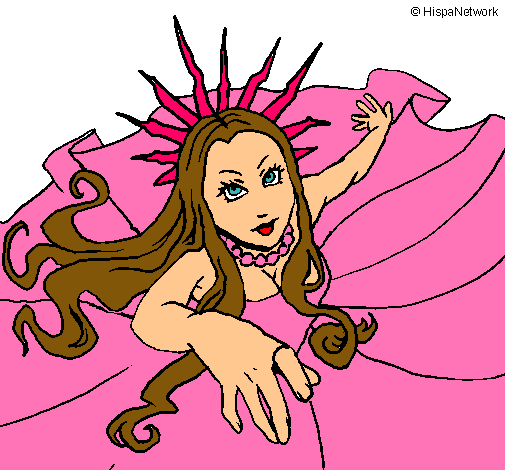 Dibujo Princesa neoyorquina pintado por Laura2