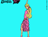 Dibujo Barbie flamenca pintado por steylin