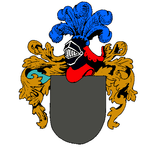 Escudo de armas y casco