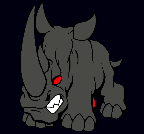 Dibujo Rinoceronte II pintado por rovi