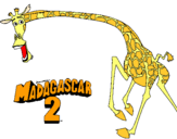 Dibujo Madagascar 2 Melman 2 pintado por anitnelav