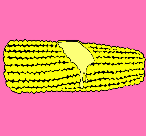 Dibujo Mazorca de maíz pintado por Javiera123