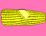 Dibujo Mazorca de maíz pintado por Javiera123
