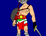Dibujo Gladiador pintado por relux