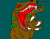 Dibujo Velociraptor II pintado por ACGS