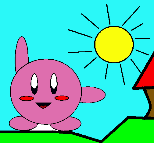 Kirby en un día soleado