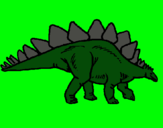 Dibujo Stegosaurus pintado por lexu