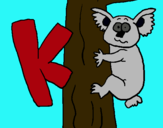 Dibujo Koala pintado por okñl