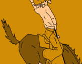 Dibujo Vaquero en caballo pintado por JOQUIN