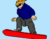 Dibujo Snowboard pintado por agus3016