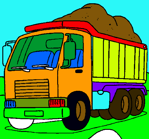 Dibujo Camión de carga pintado por nachosarmi
