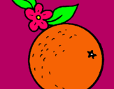 Dibujo naranja pintado por meelany