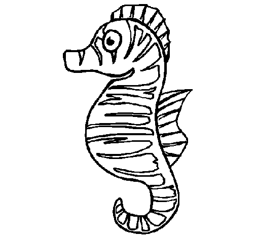 Dibujo Caballito de mar pintado por julioomar
