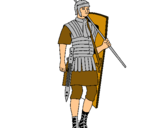 Dibujo Soldado romano pintado por vasquez