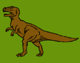 Dibujo Tiranosaurus Rex pintado por elian10