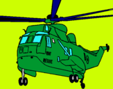 Dibujo Helicóptero al rescate pintado por relux