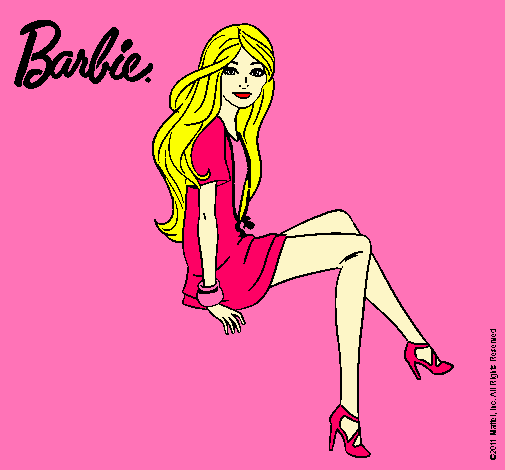 Barbie sentada