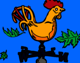 Dibujo Veletas y gallo pintado por yamireile
