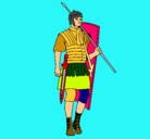 Dibujo Soldado romano pintado por da3567hghlkj