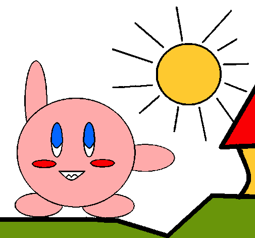 Kirby en un día soleado