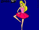 Dibujo Barbie bailarina de ballet pintado por hgbnmjhfbnhm