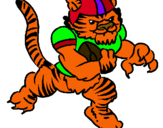 Dibujo Jugador tigre pintado por marco128345