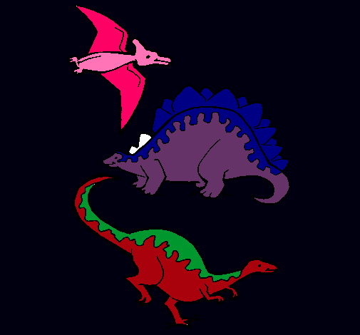 Tres clases de dinosaurios