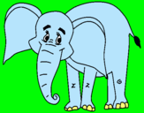 Dibujo Elefante feliz pintado por YoooRocio