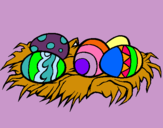 Dibujo Huevos de pascua II pintado por pajoritos