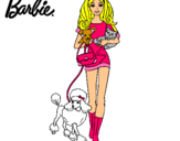 Dibujo Barbie con sus mascotas pintado por barbieenpari