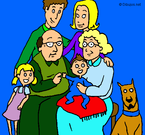 Dibujo Familia pintado por monst