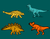 Dibujo Dinosaurios de tierra pintado por gamj