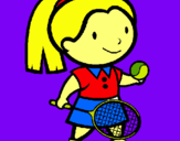 Dibujo Chica tenista pintado por yexalen