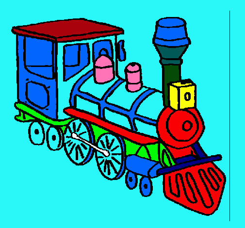 Dibujo Tren pintado por nachosarmi